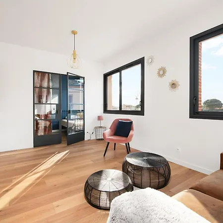 T3 Spacieux Et Moderne - Climatisation, Parking & Terrasse 公寓